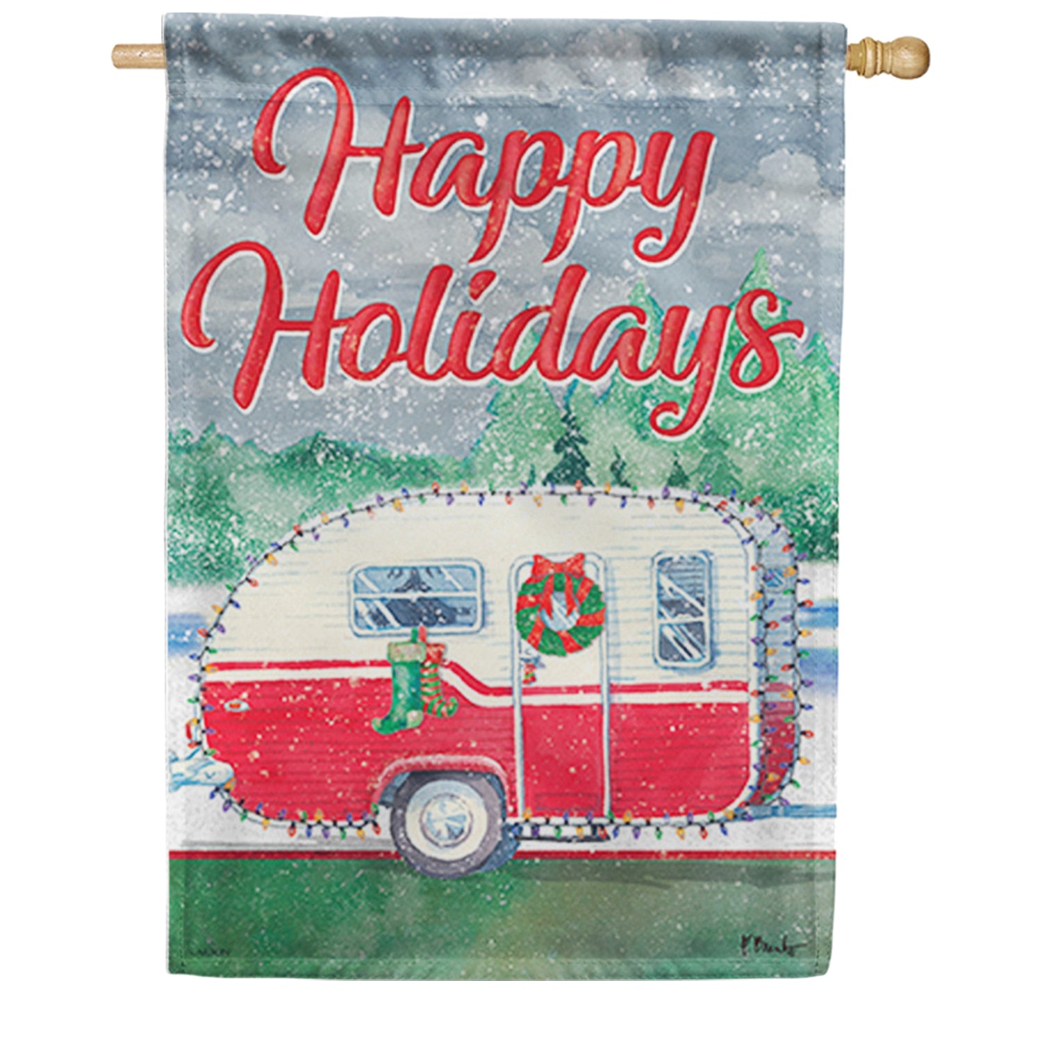Holiday Campground Dura Soft House Flag
