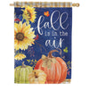 Navy Fall Dura Soft House Flag