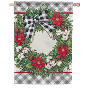 Cotton Wreath Dura Soft House Flag