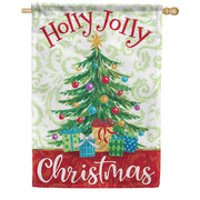 Holly Jolly Tree Dura Soft House Flag