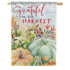 Harvest Pumpkins Dura Soft House Flag