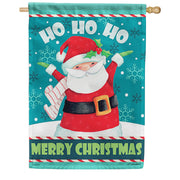 HO HO HO Dura Soft House Flag