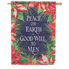 Poinsettia Frame Dura Soft House Flag