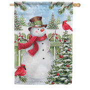 Snowy Friends Dura Soft House Flag