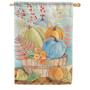 Fall Trio Basket Dura Soft House Flag