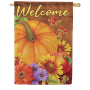 Fall Fruit & Flowers Dura Soft House Flag