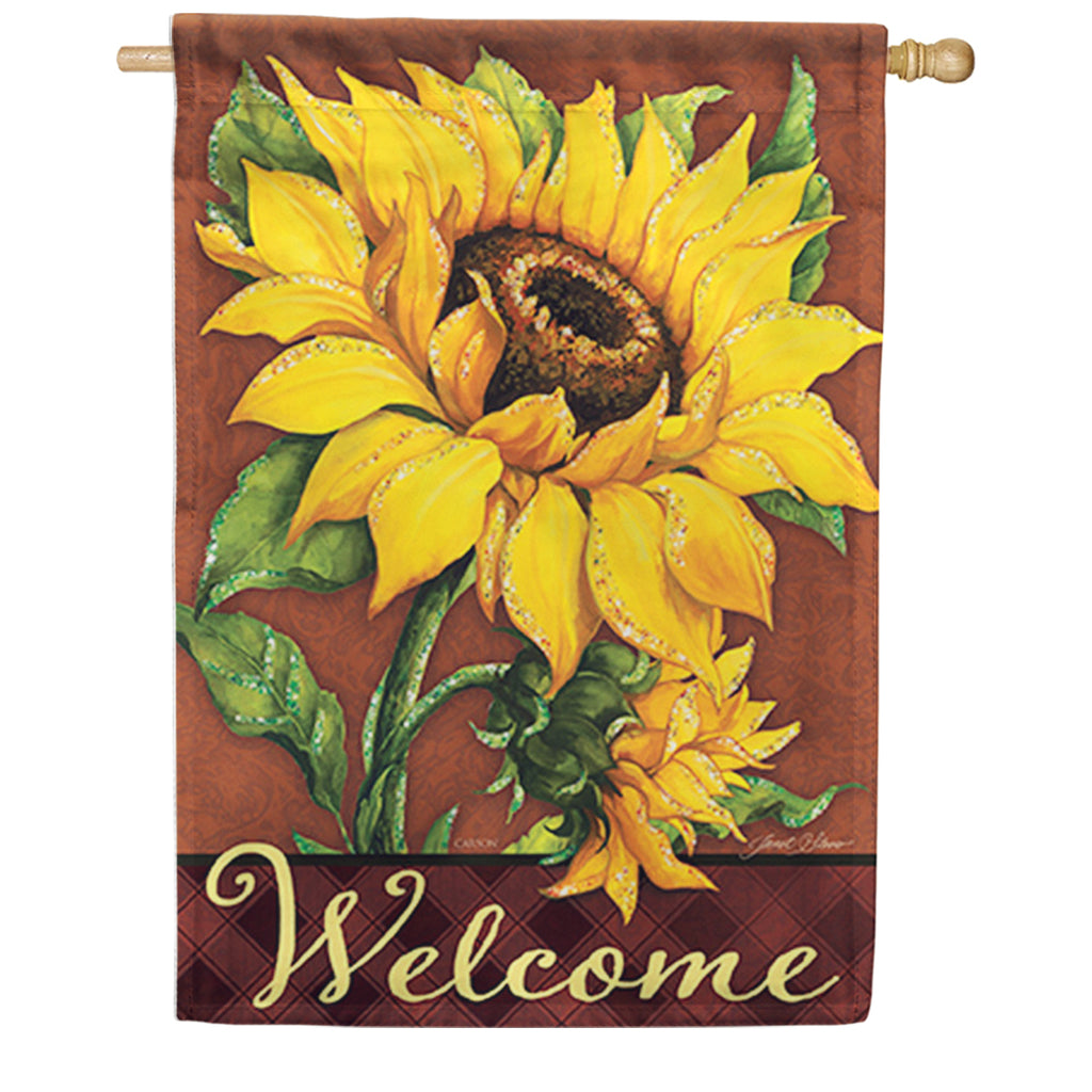 September Sunflower Dura Soft House Flag