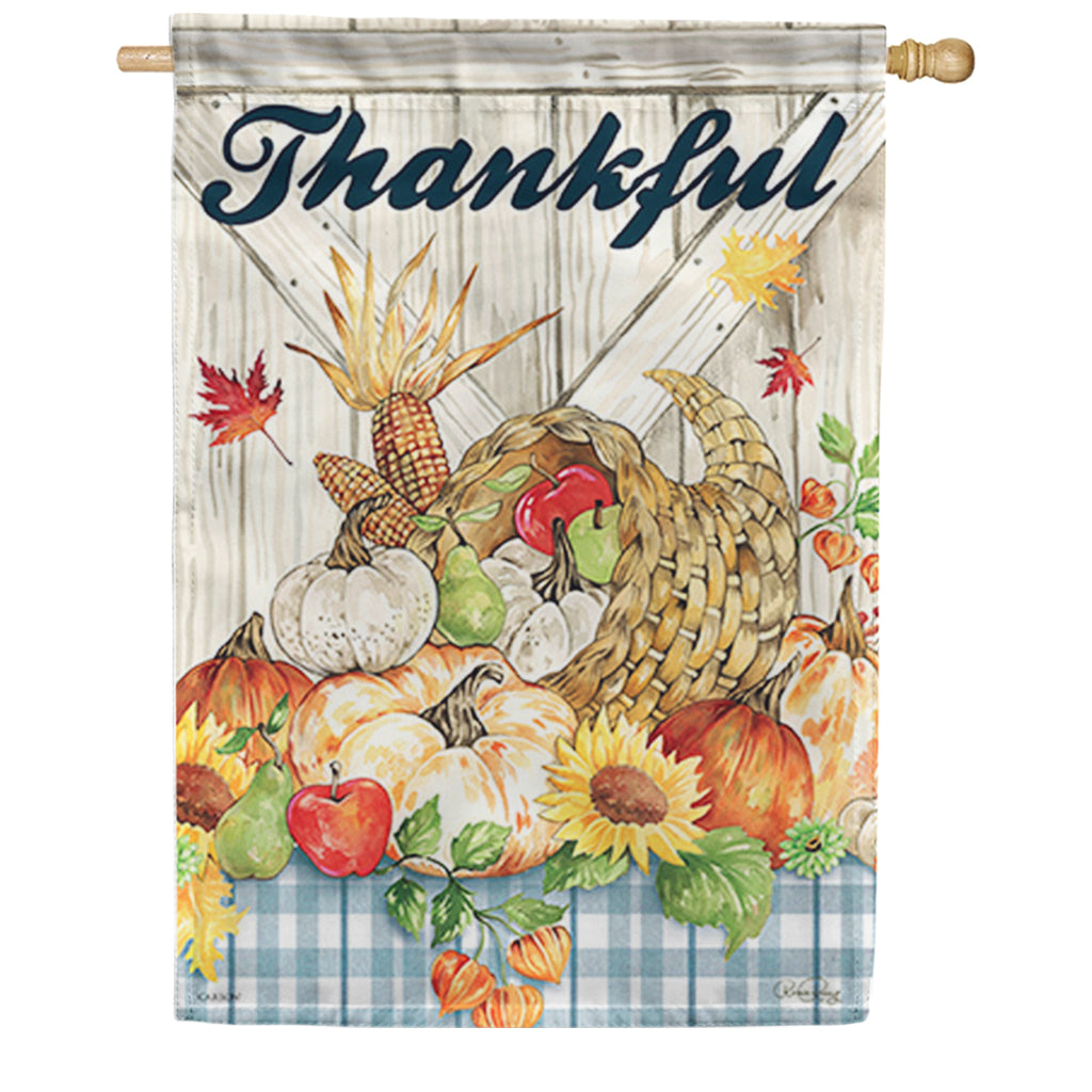 Harvest Cornucopia Dura Soft House Flag