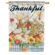 Harvest Cornucopia Dura Soft House Flag