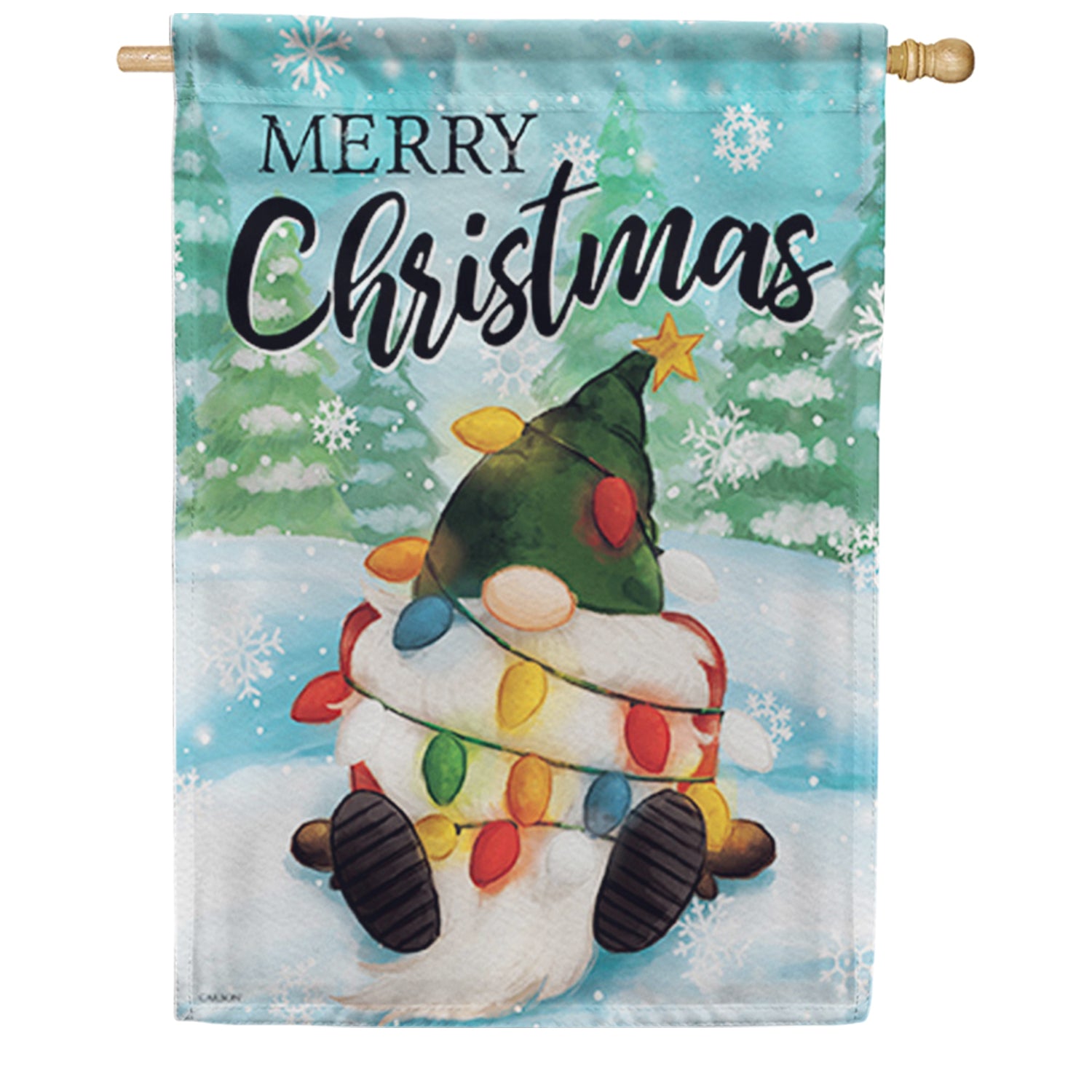 Christmas Gnome Dura Soft House Flag