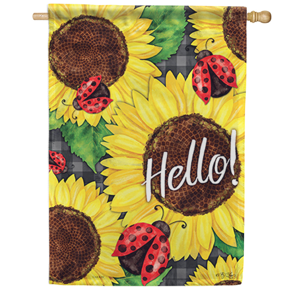 Sunflower Summer Dura Soft House Flag