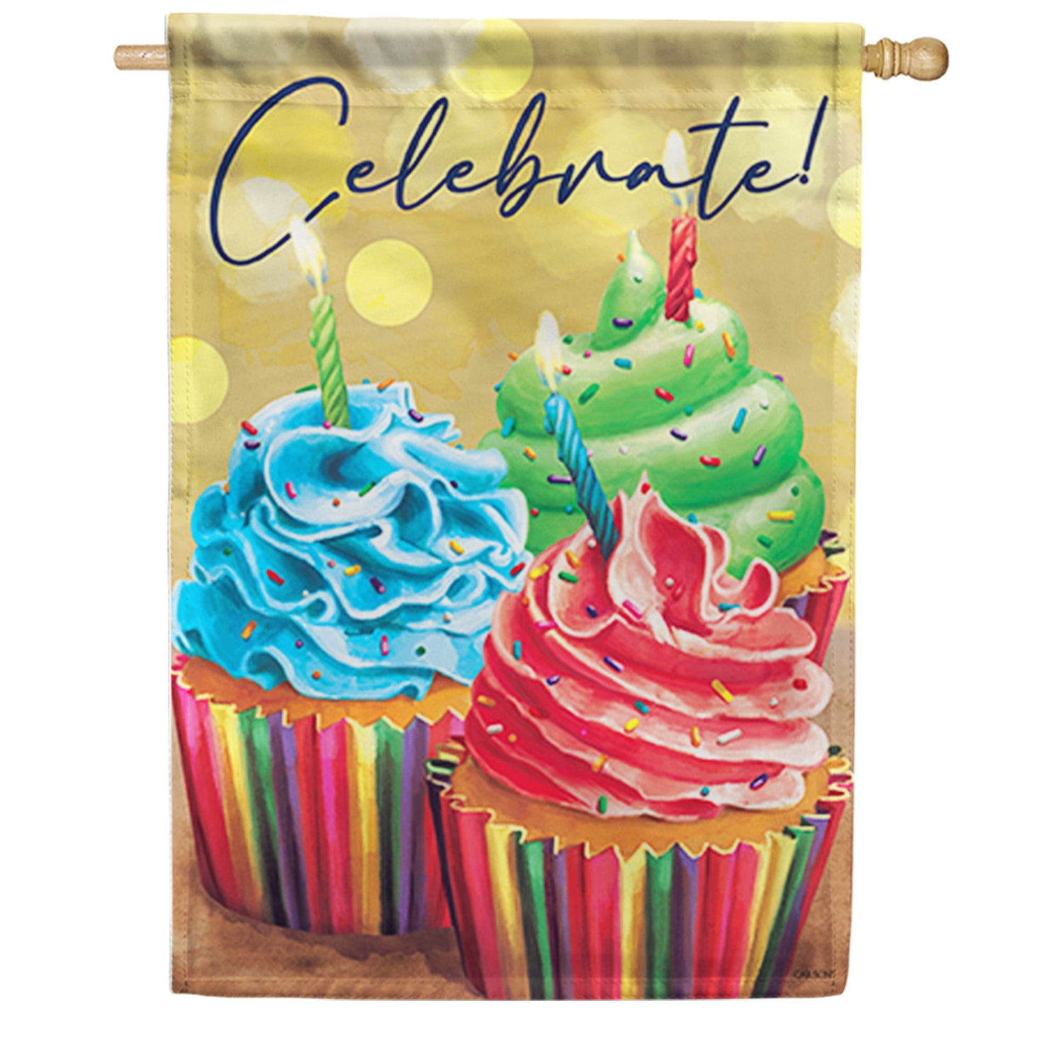 Let's Celebrate Dura Soft House Flag