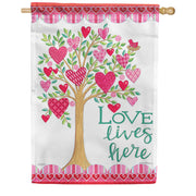 Love Lives Here Dura Soft House Flag