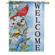 Trellis Songbirds Dura Soft House Flag