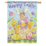 Basket Bunny Dura Soft House Flag