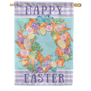 Carrot Wreath Dura Soft House Flag