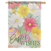 Easter Wishes Dura Soft House Flag
