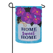 Home Sweet Home Applique Garden Flag