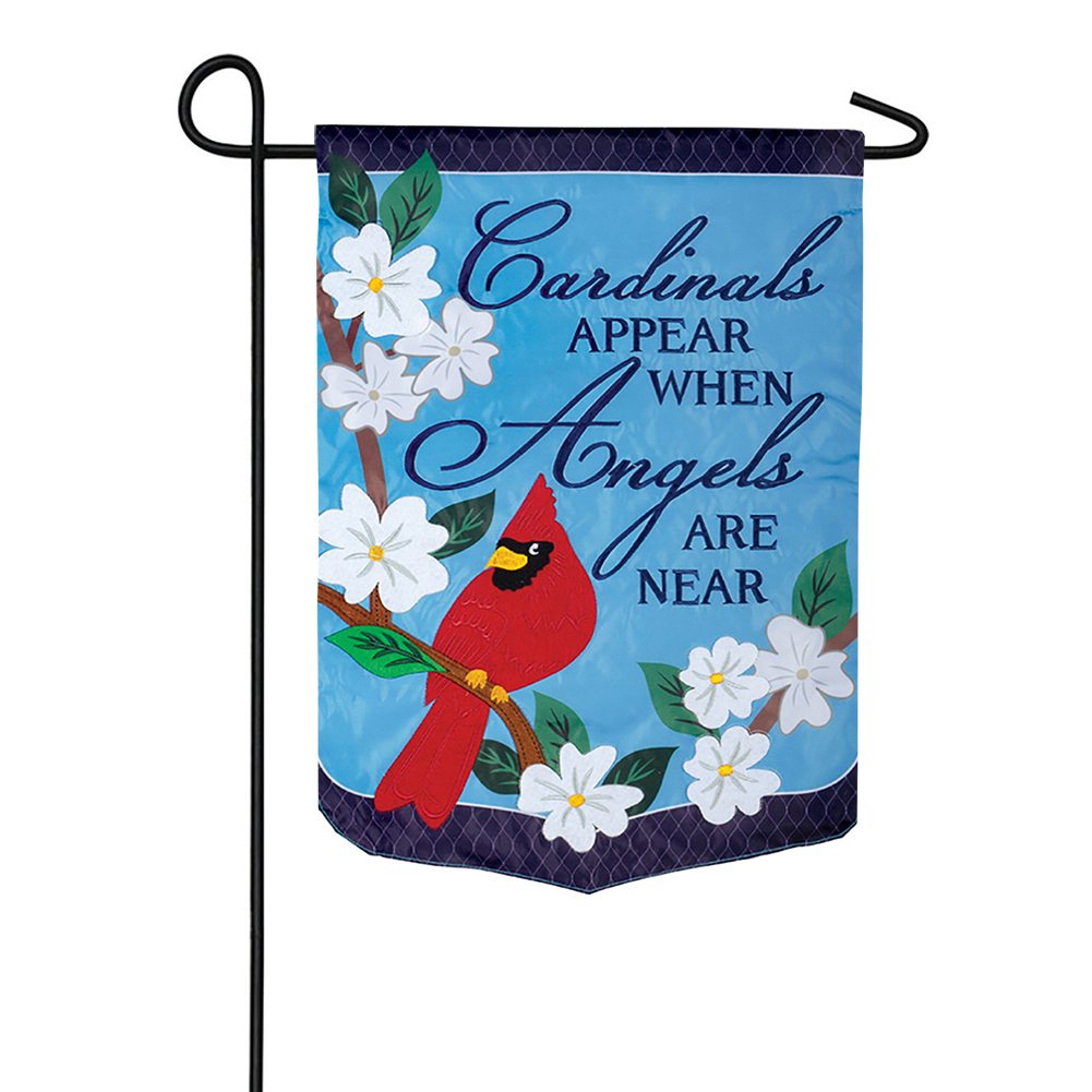 Angels are Near Applique Garden Flag