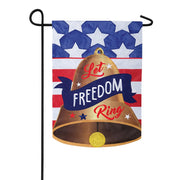 Freedom Bell Applique Garden Flag