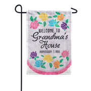 Grandma's House Applique Garden Flag