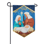 Nativity Applique Garden Flag