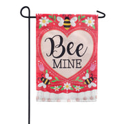 Bee Mine Applique Garden Flag