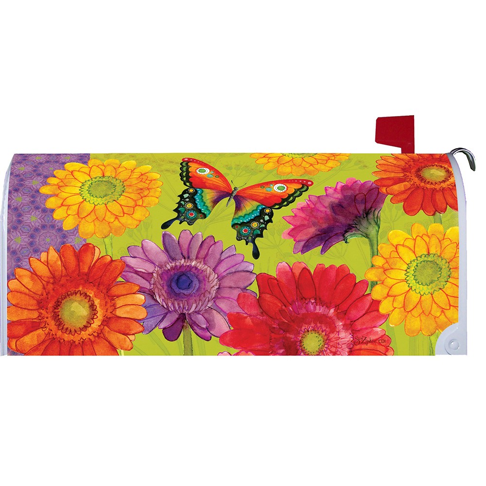 Gerbera Butterfly Mailbox Cover