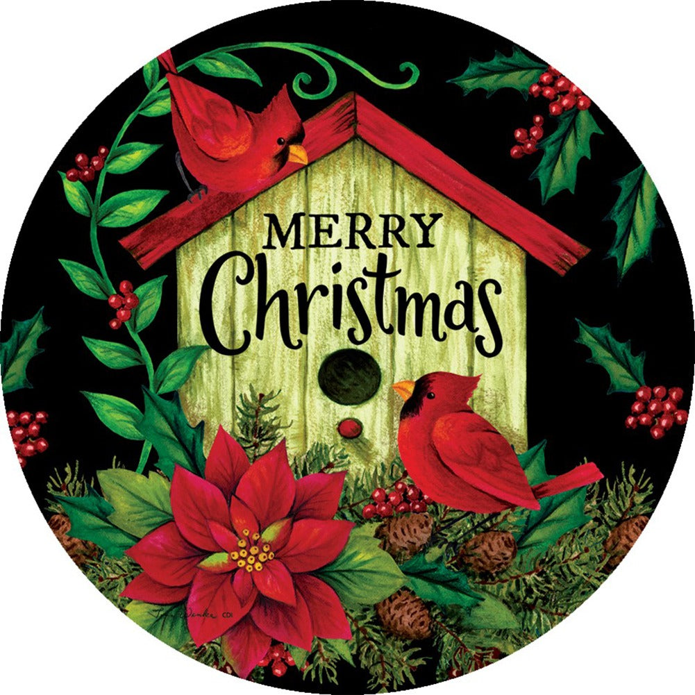 Custom Decor Accent Magnet - Christmas Birdhouse