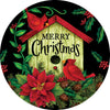 Custom Decor Accent Magnet - Christmas Birdhouse