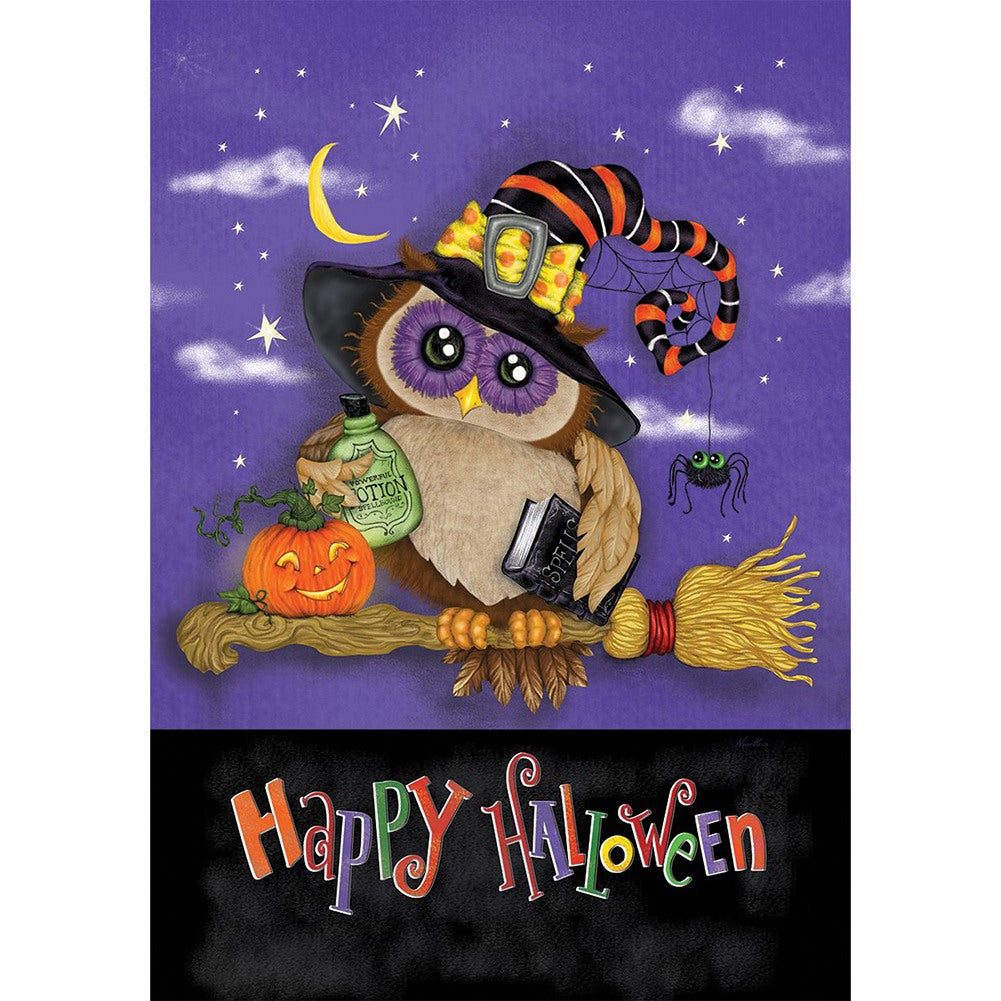 Halloween Owl House Flag