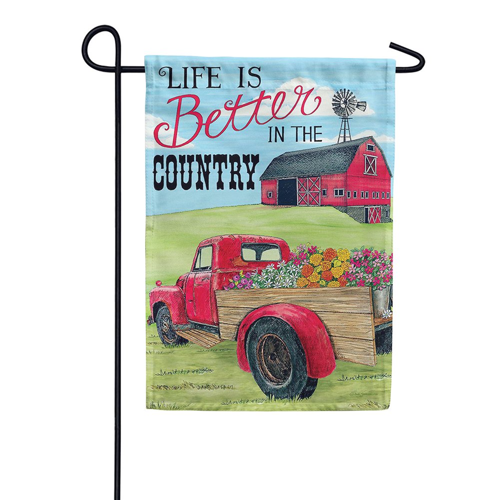Better in the Country Garden Flag