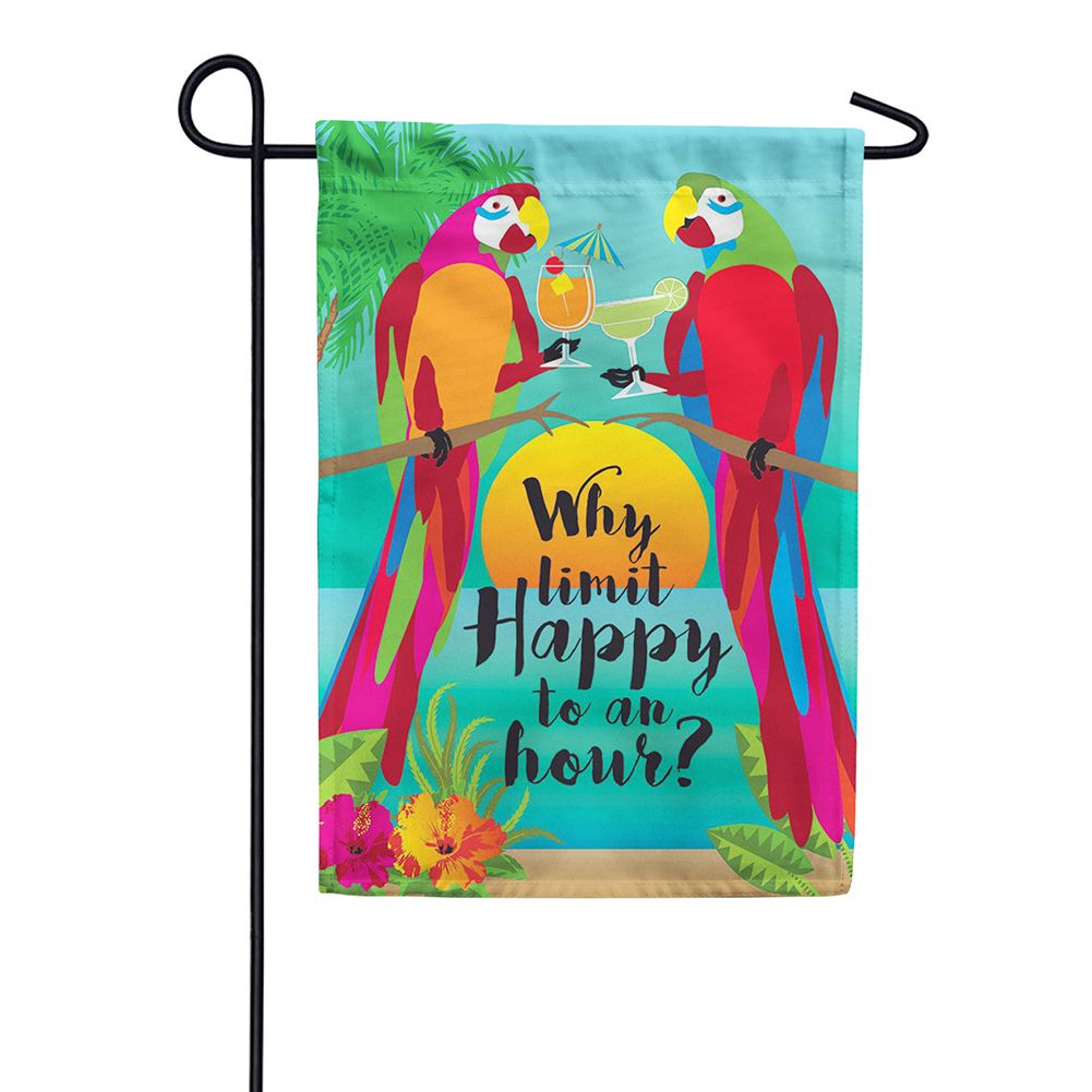Why limit Happy Garden Flag