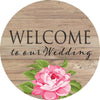 Custom Decor Accent Magnet - Wooden Wedding