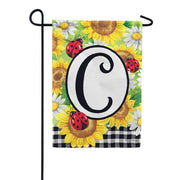 Sunflower Ladybug C Garden Flag