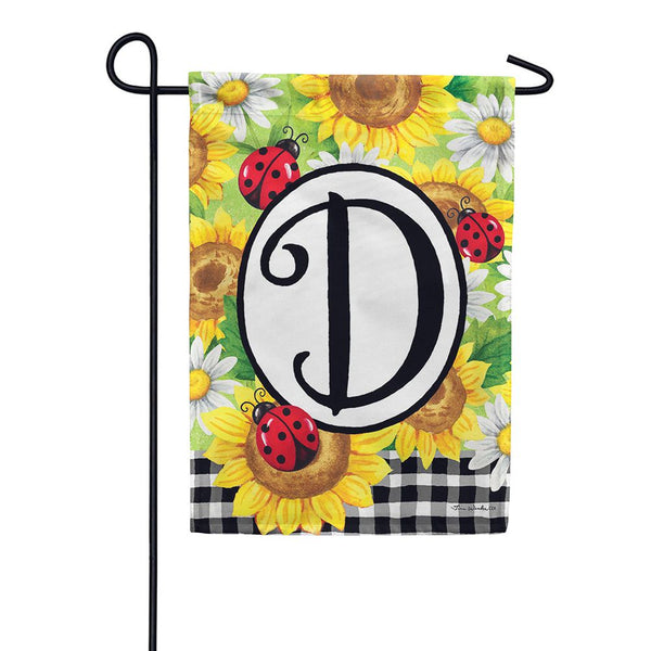 Sunflower Ladybug D Garden Flag