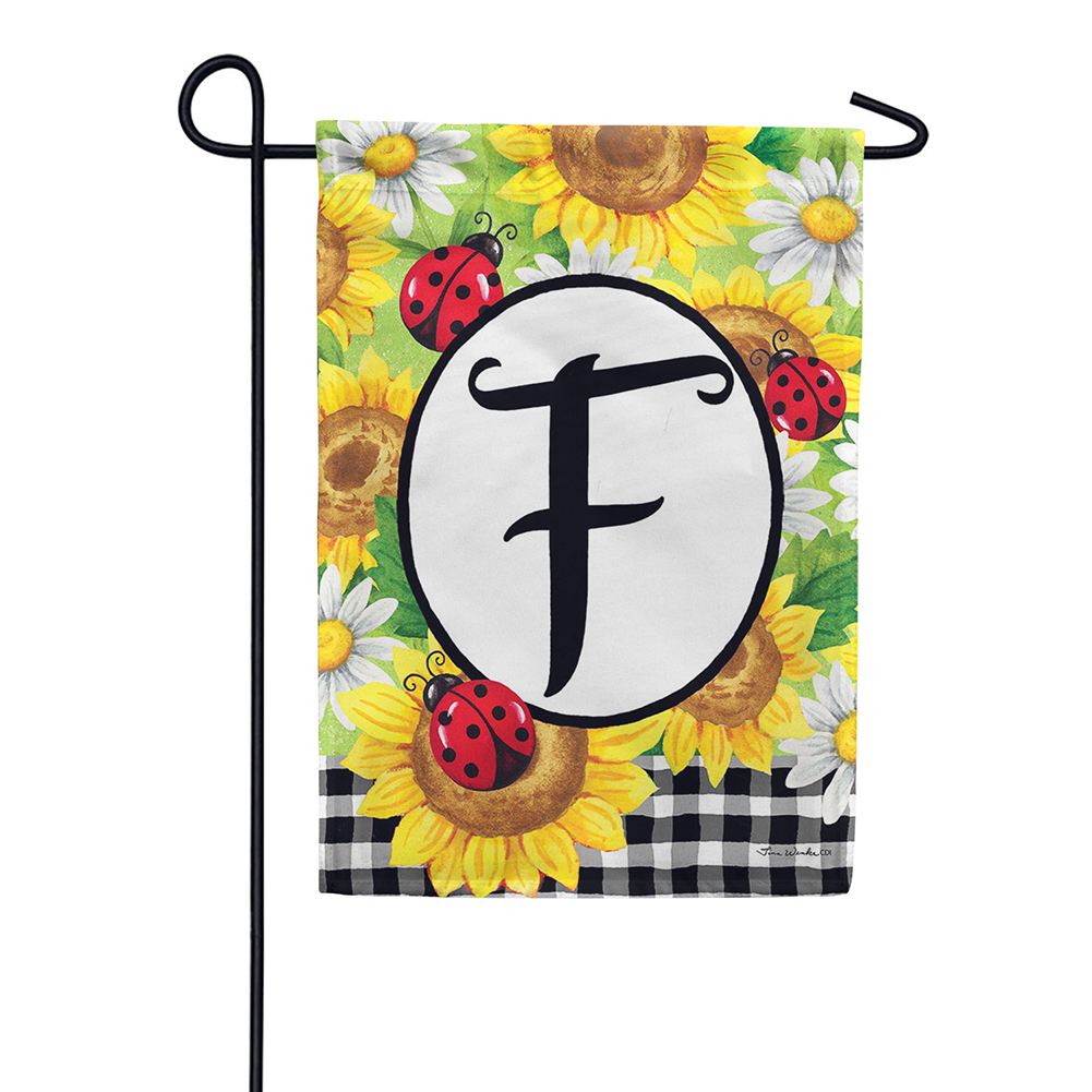 Sunflower Ladybug F Garden Flag