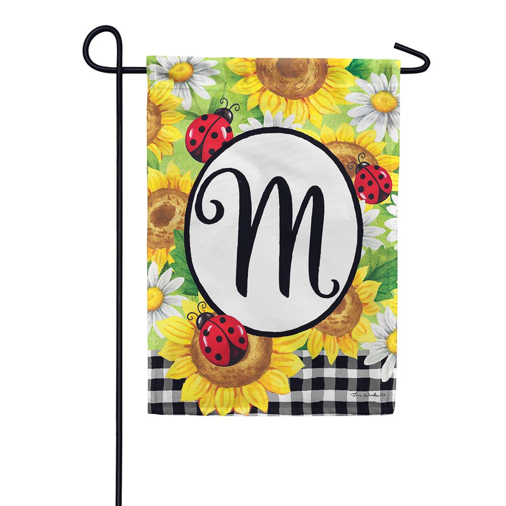 Sunflower Ladybug M Garden Flag