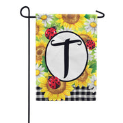 Sunflower Ladybug T Garden Flag