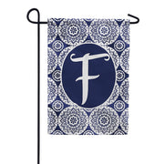 Indigo Boho F Garden Flag