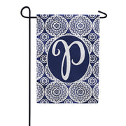 Indigo Boho P Garden Flag