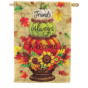 Pumpkin Topiary House Flag