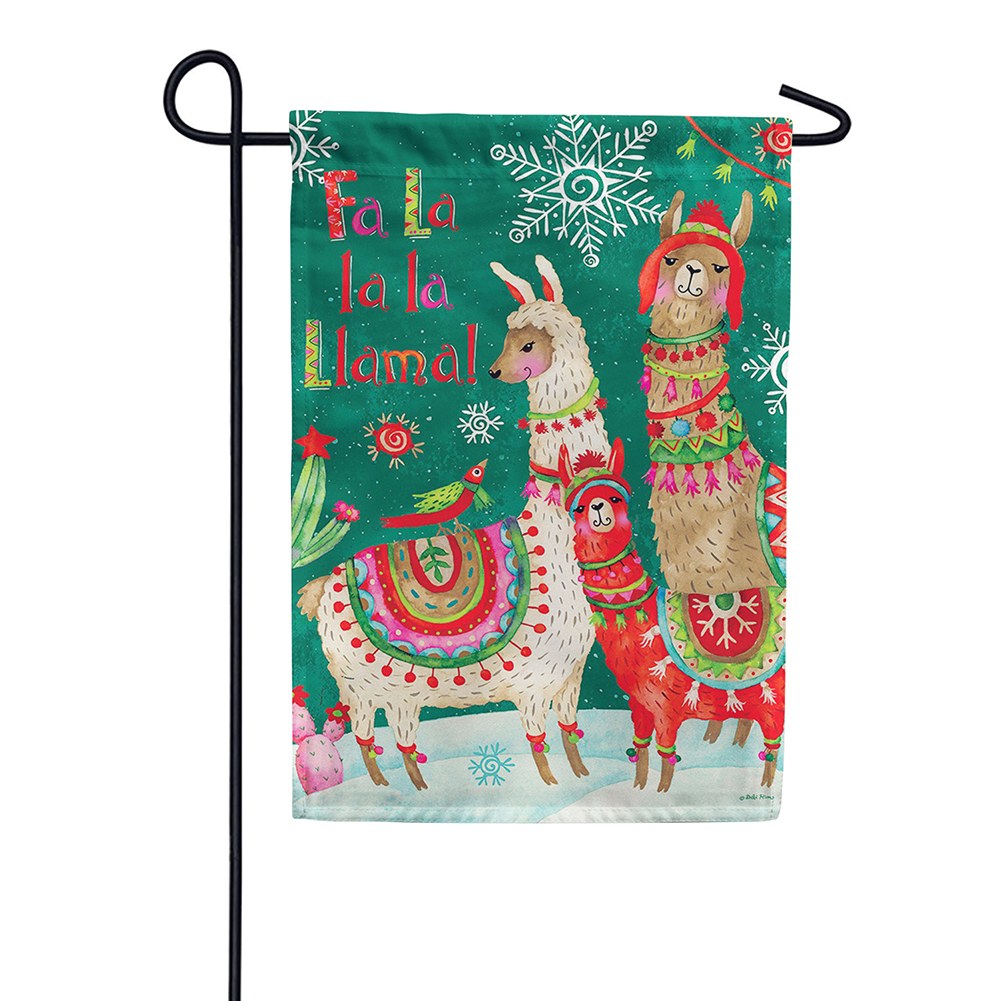 Fa La Llama Garden Flag