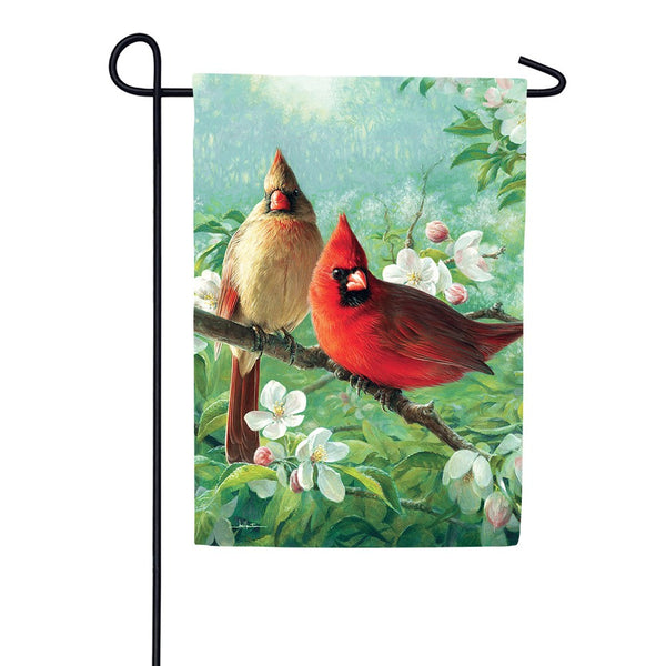 Cardinal Blosssoms Garden Flag