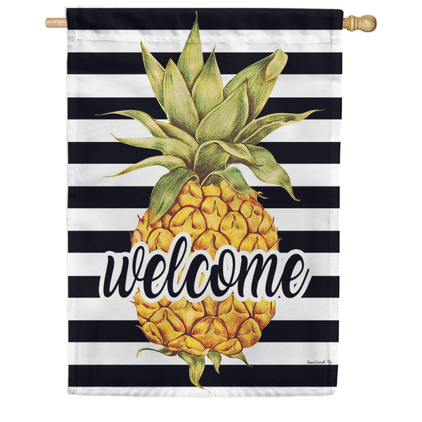 Welcome Pineapple House Flag