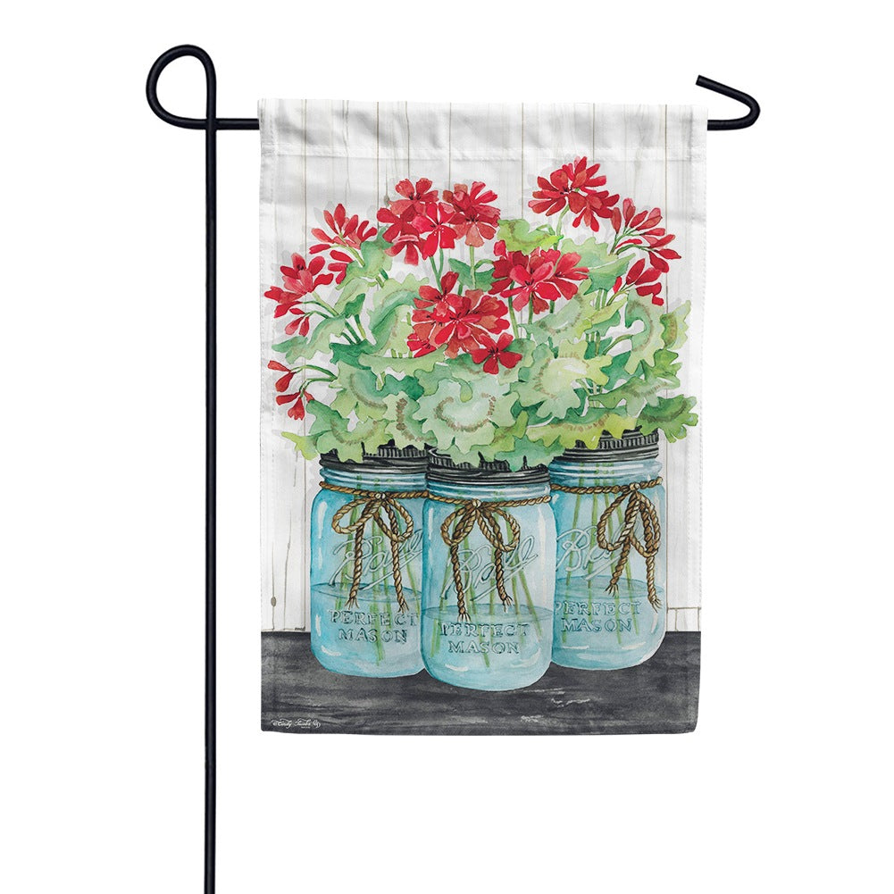 Geranium Jars Garden Flag