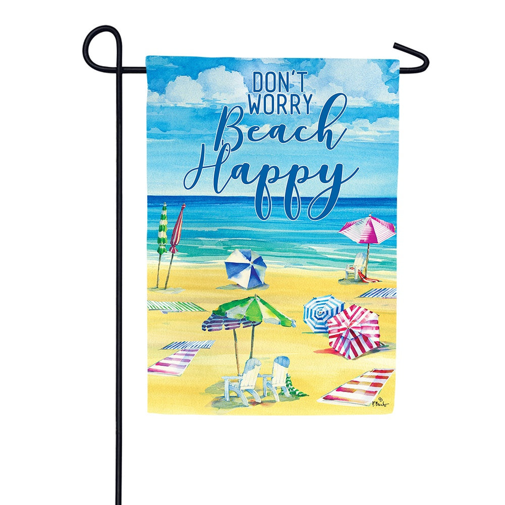 Beach Happy Garden Flag