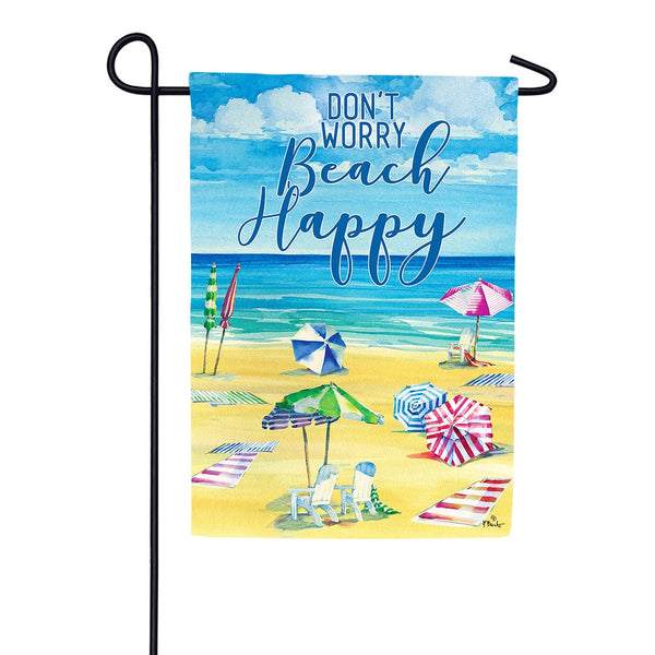 Beach Happy Garden Flag
