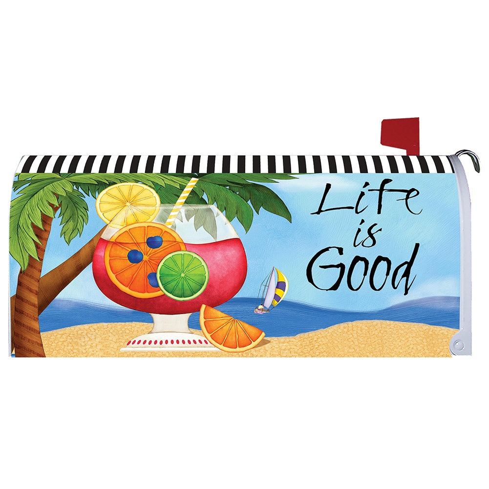 Life is Good Mailbox Cover