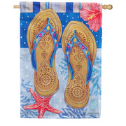 Beaded Sandals House Flag